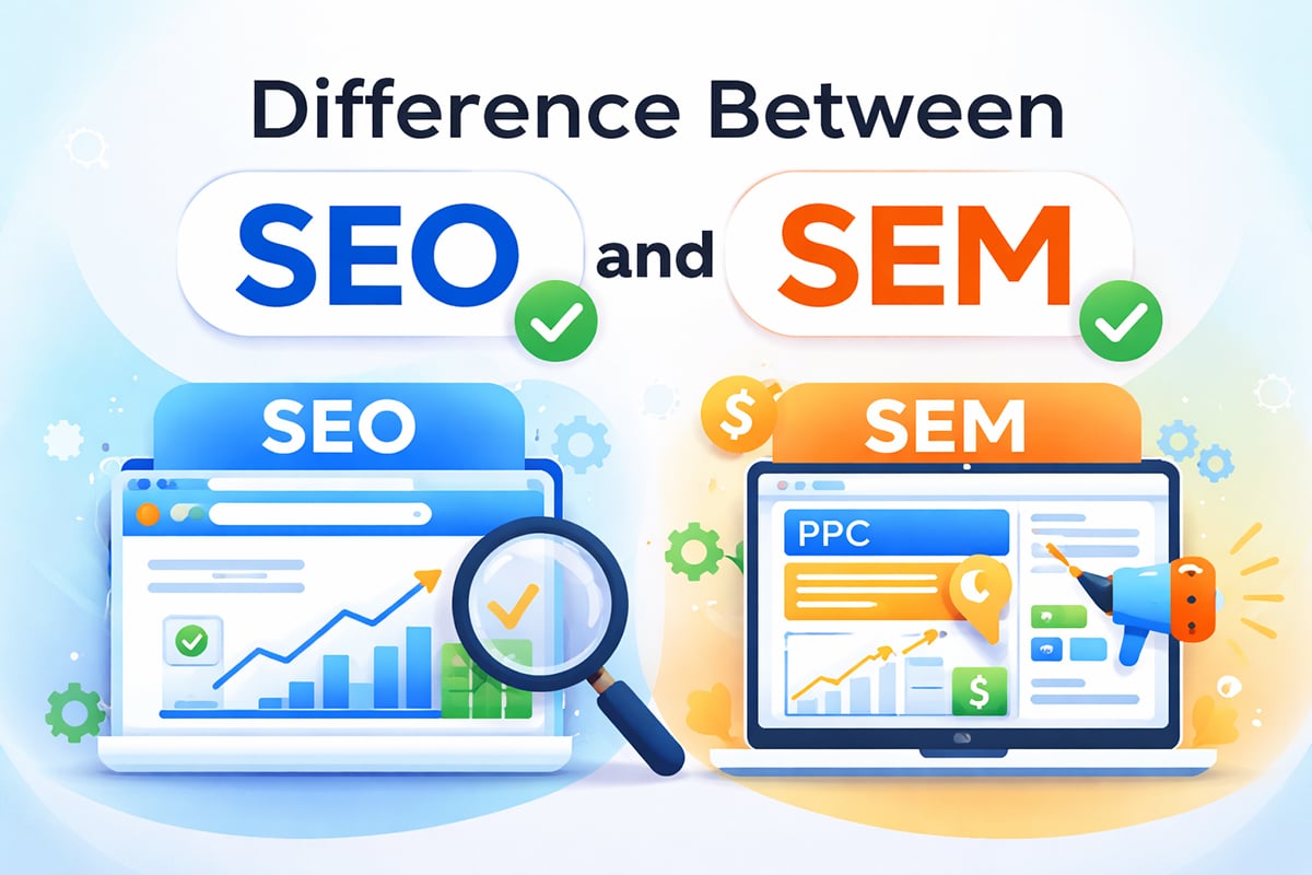 Read more about the article What is the difference between SEO and SEM?