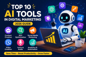 Read more about the article Top 10 AI Tools in Digital Marketing