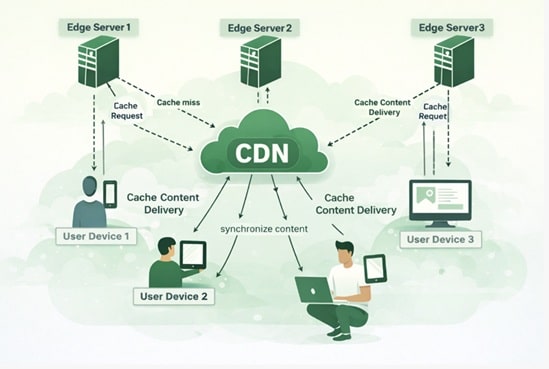 CDN performance comparison with and without CDN